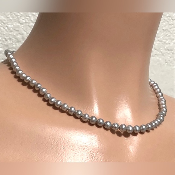 Honora Silver Pearl Necklace - Picture 2 of 9